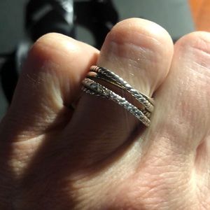 David Yurman Crossover Band Silver